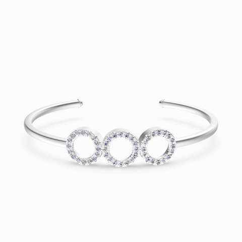 triple circle cuff bracelet