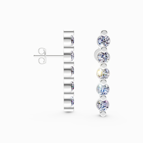 bar stud earrings