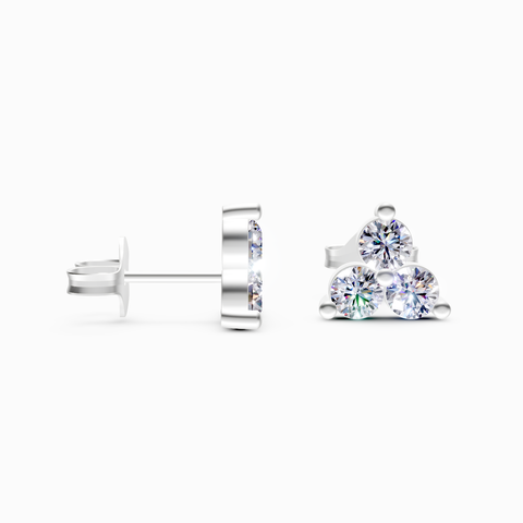 cluster stud earrings