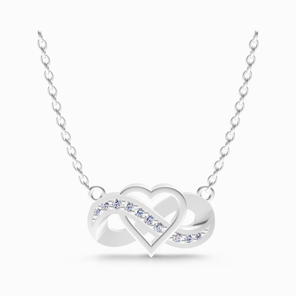 infinity heart pendant
