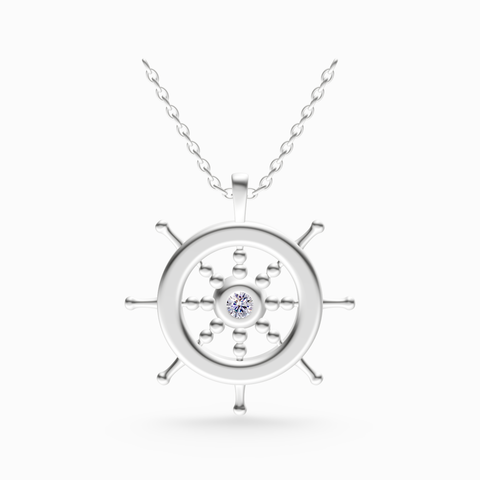 ship wheel pendant