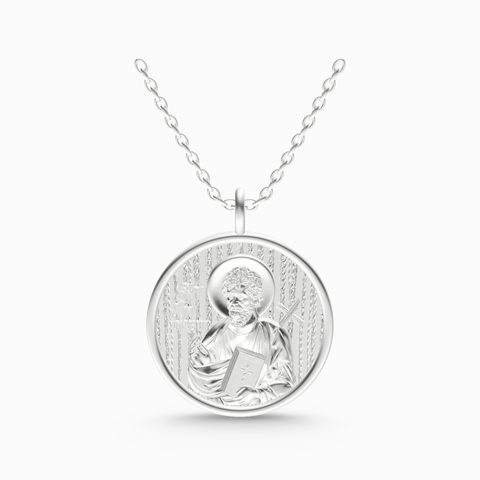 saint andrew religious pendant