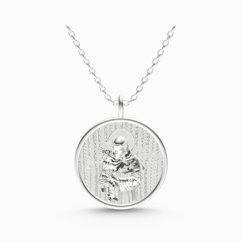 saint anthony religious pendant