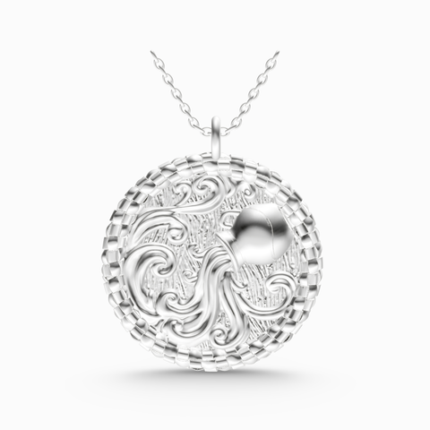 aquarius zodiac pendant