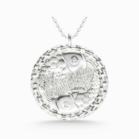 pisces zodiac pendant