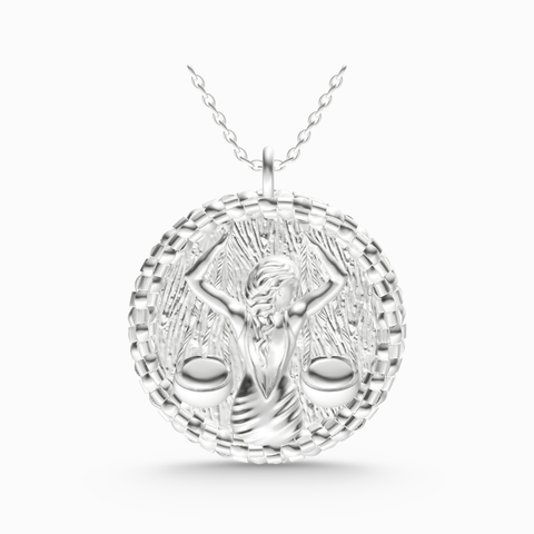 libra zodiac pendant