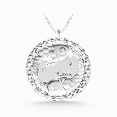 pisces zodiac pendant