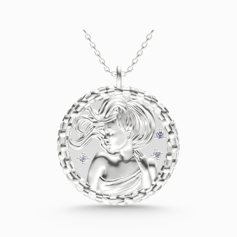 virgo zodiac pendant