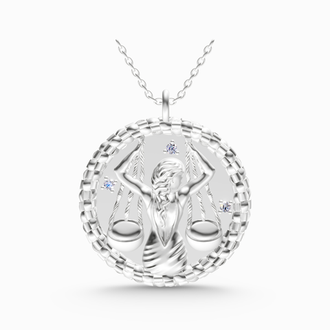 libra zodiac pendant