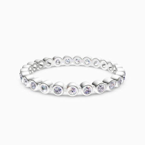 bezel-set eternity ring