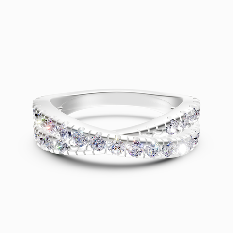 crossover eternity ring