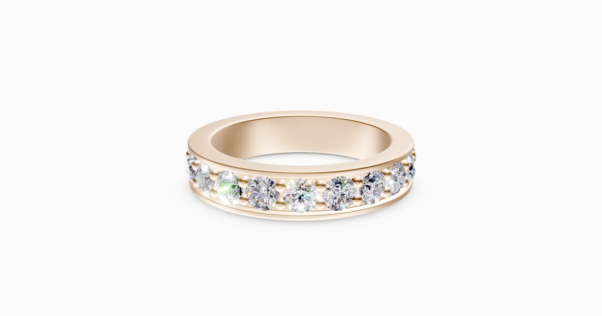 Channel-set Eternity Ring | 10k Rose Gold | Lab-grown