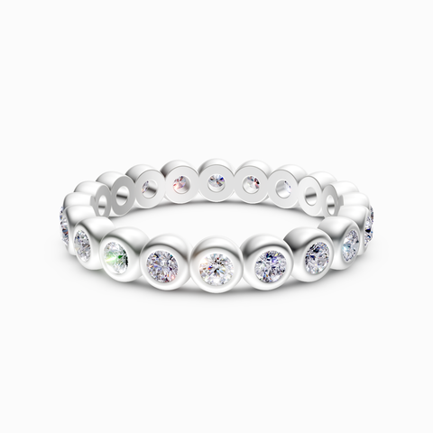 bezel set eternity ring