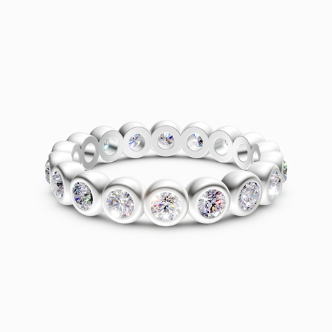 bezel-set eternity ring