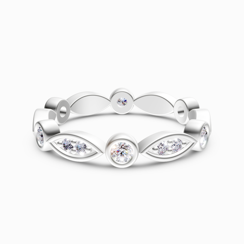 bezel set eternity ring