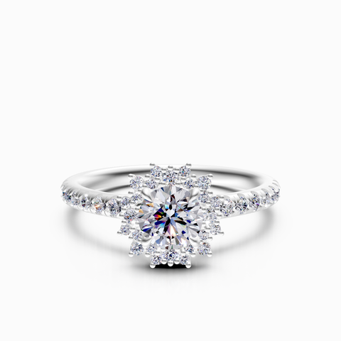 halo engagement ring