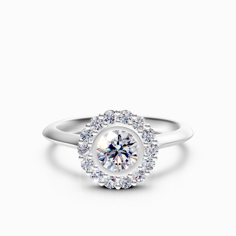 halo engagement ring