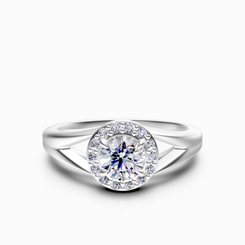 halo engagement ring