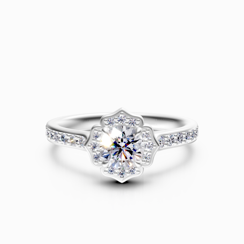 halo engagement ring