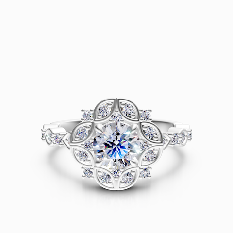 halo engagement ring