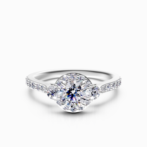 halo engagement ring