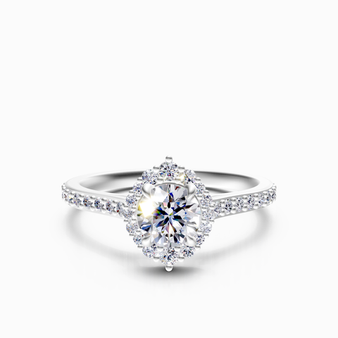halo engagement ring