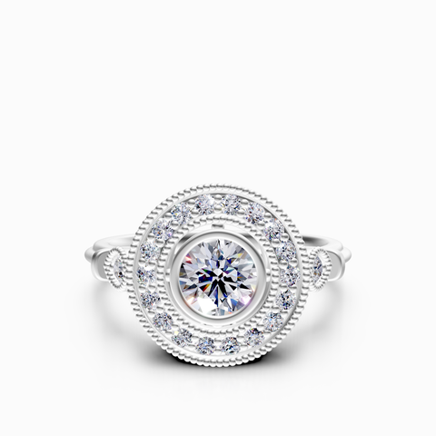 halo engagement ring