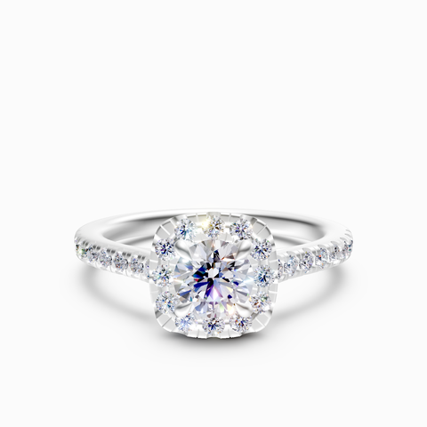 halo engagement ring