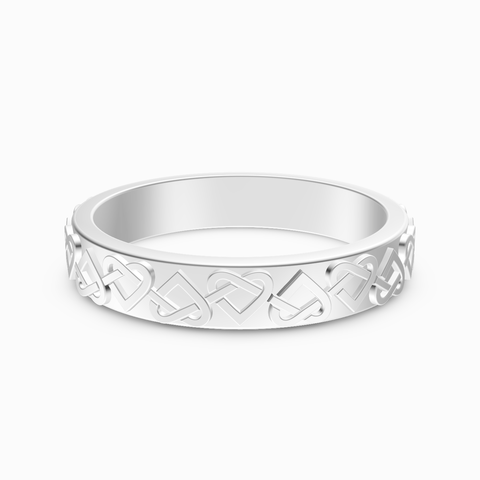 celtic heart wedding ring for men