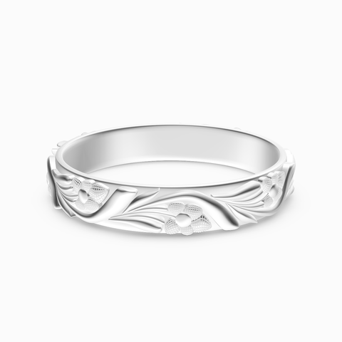 floral motif ring