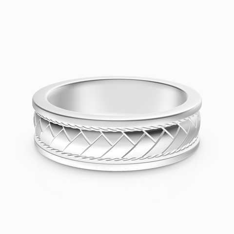 her twist braided wedding ring
