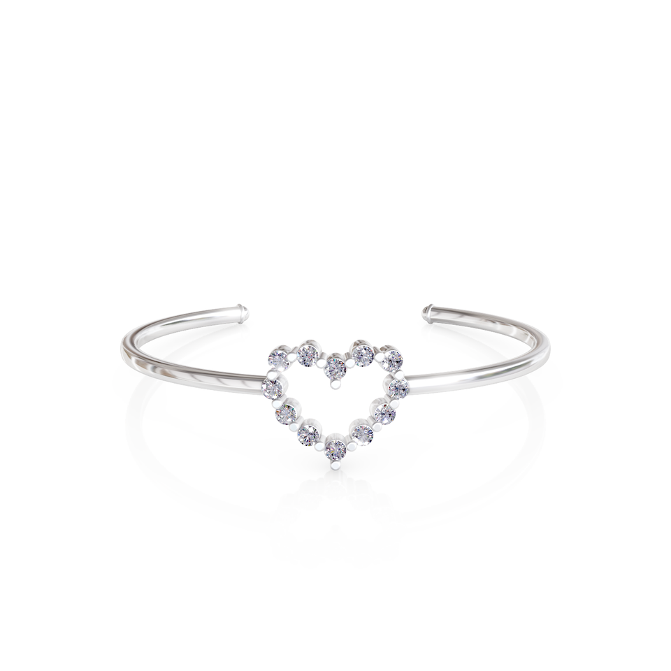 heart cuff bracelet