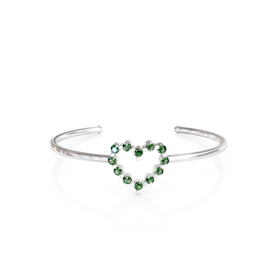 heart cuff bracelet