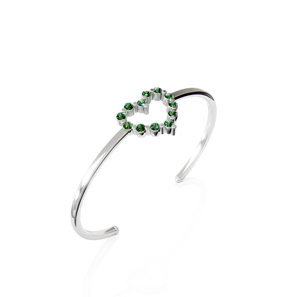 heart cuff bracelet