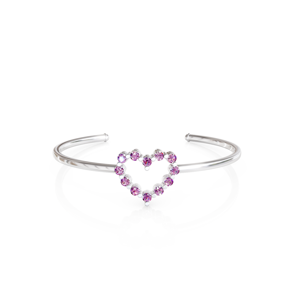 heart cuff bracelet