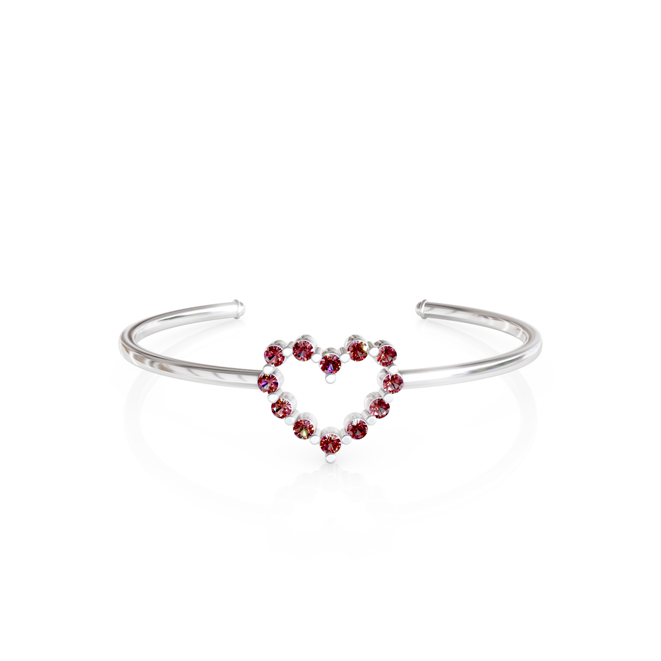 heart cuff bracelet