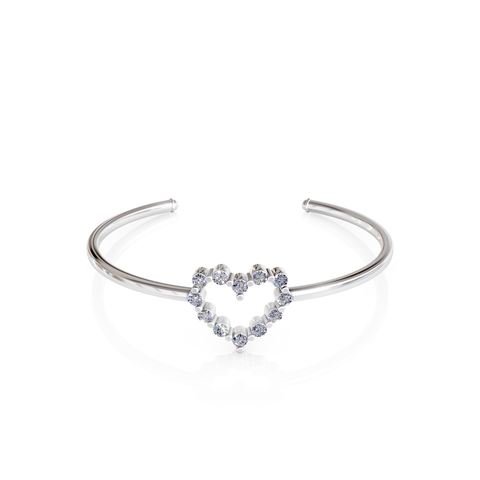 heart cuff bracelet