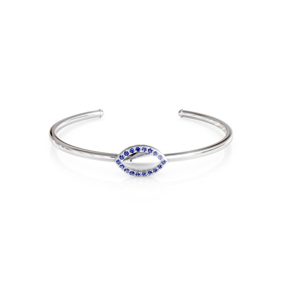 marquise-shaped cuff bracelet