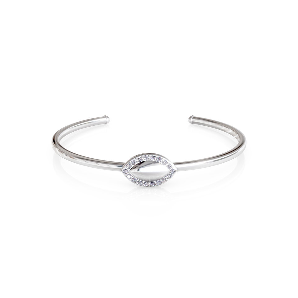 marquise-shaped cuff bracelet