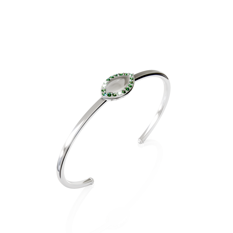 marquise-shaped cuff bracelet