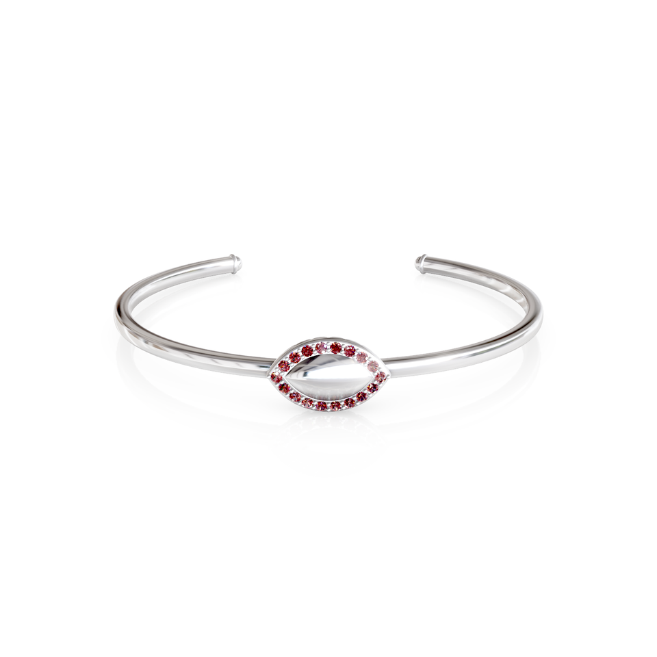 marquise-shaped cuff bracelet