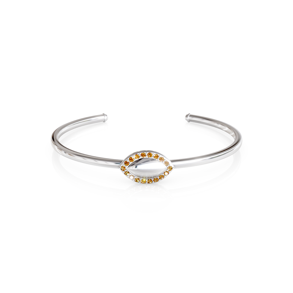 marquise-shaped cuff bracelet