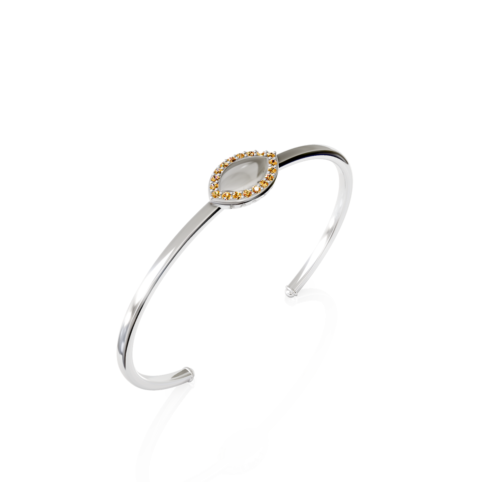 marquise-shaped cuff bracelet