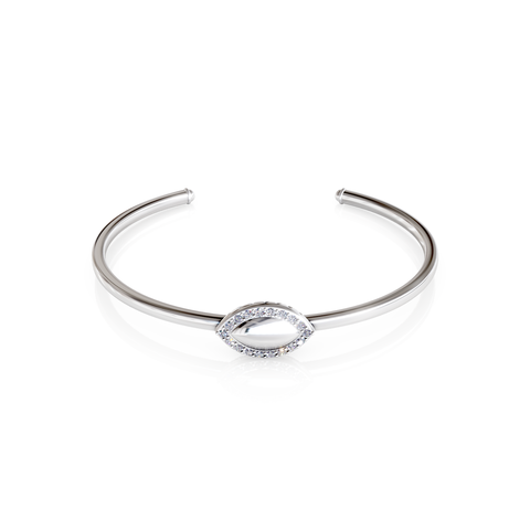 marquise-shaped cuff bracelet