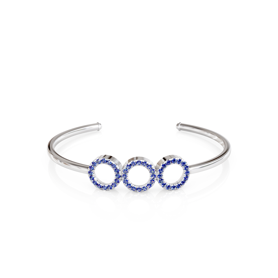 triple circle cuff bracelet