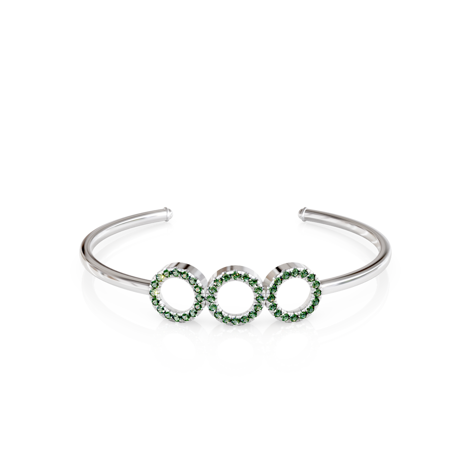 triple circle cuff bracelet