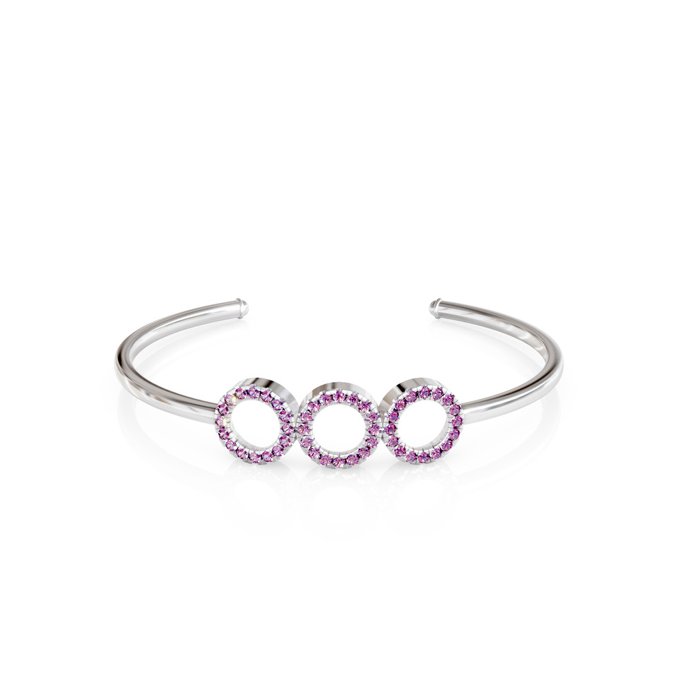 triple circle cuff bracelet