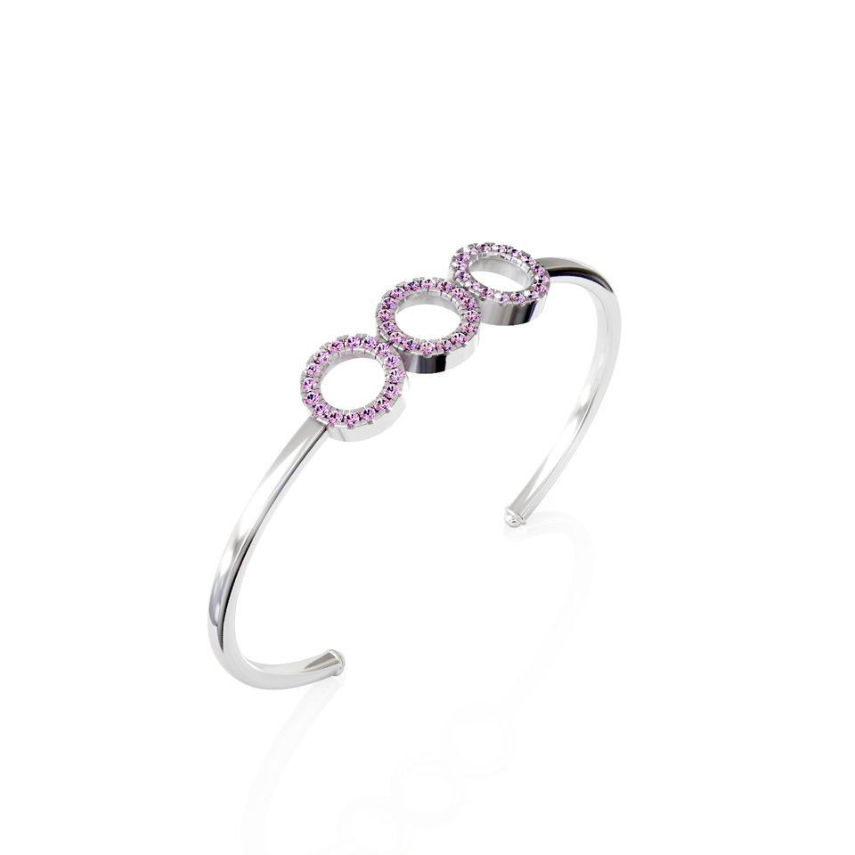 triple circle cuff bracelet