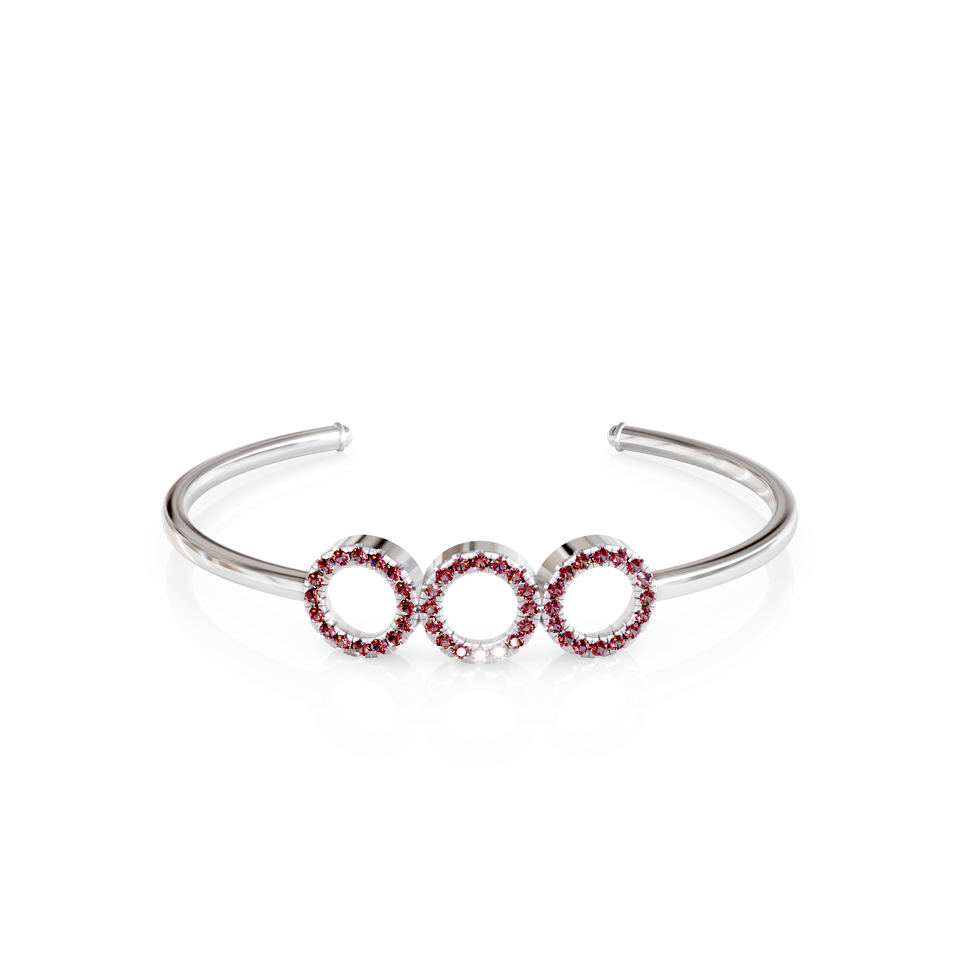 triple circle cuff bracelet