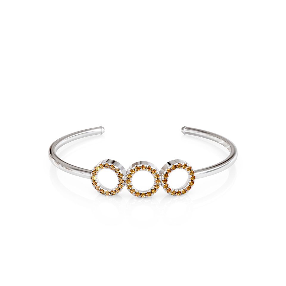 triple circle cuff bracelet